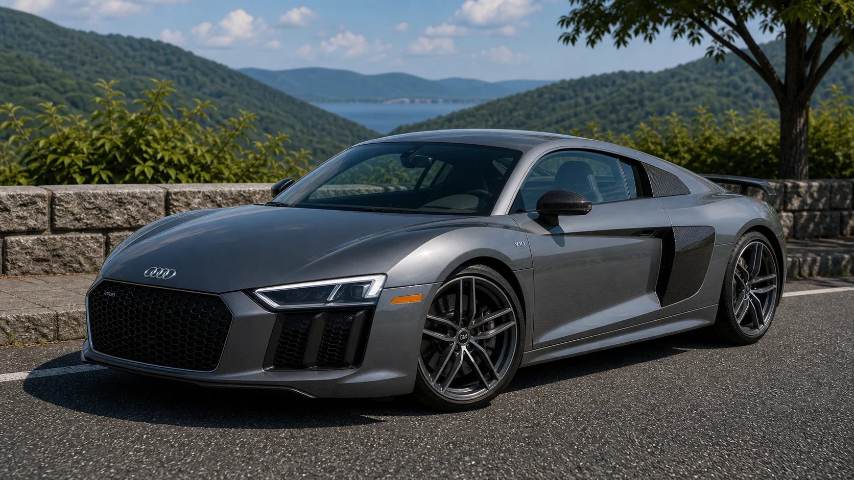 2016 Audi R8 V10 plus generated display image