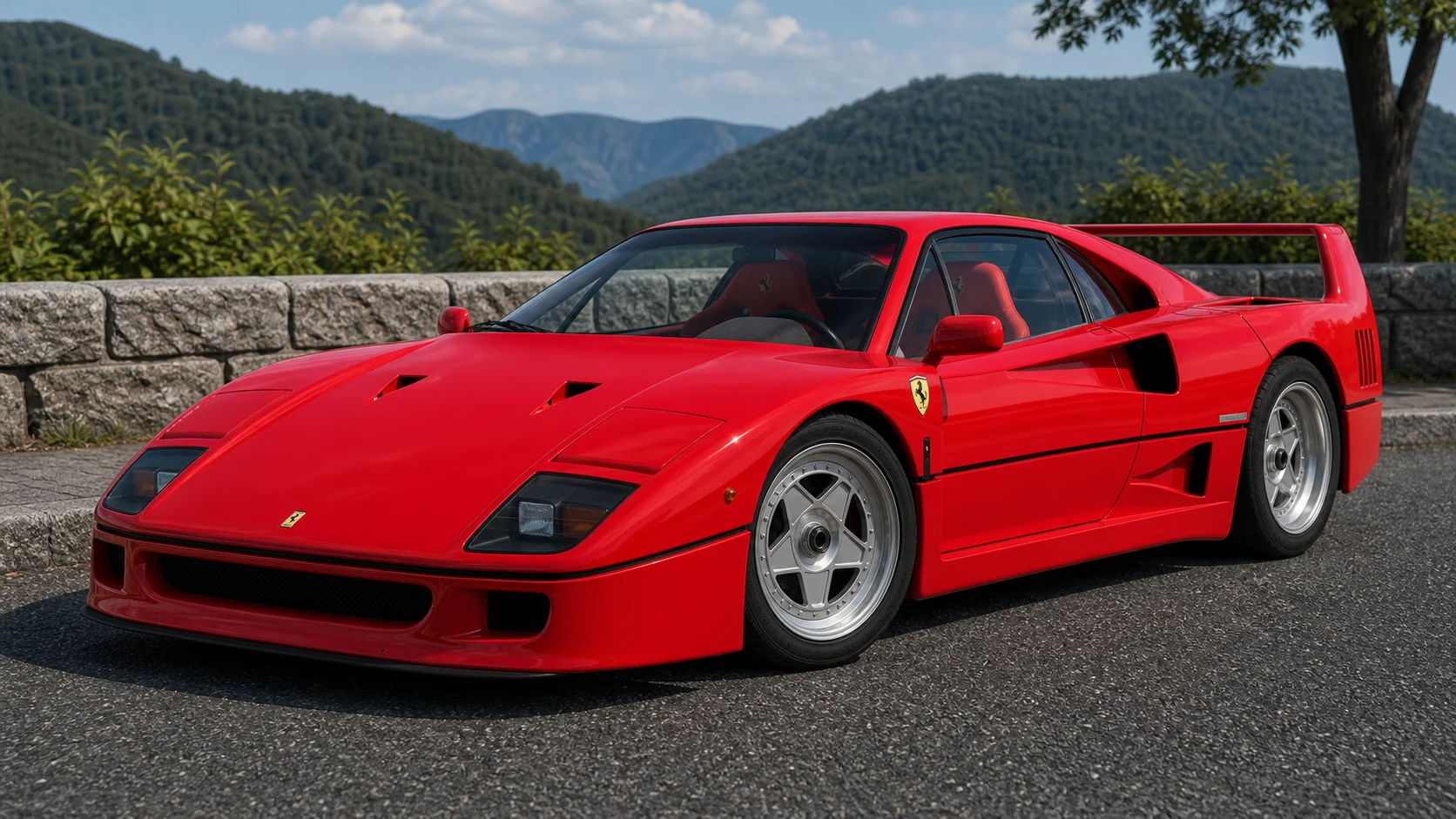 1987 Ferrari F40 generated display image