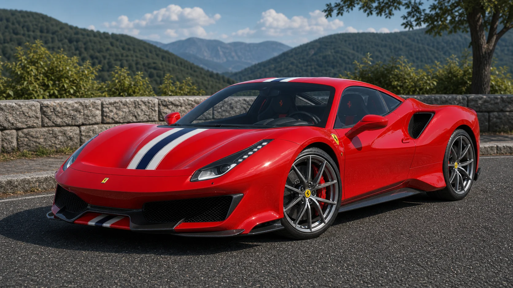 2019 Ferrari 488 Pista generated display image