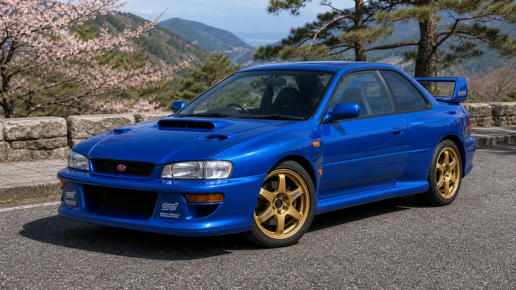 1998 Subaru Impreza 22B-STi Version generated display image